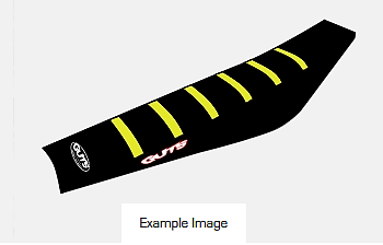 Guts Sätesöverdrag Ribbed Cover High, Black/Neon Yellow, Triumph 250MX 24-