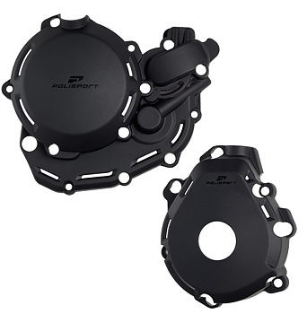 Polisport kopplingskåpa + tändkåpa Extreme KTM  EXC/FE/ECF 450/500 24-26, Svart