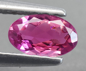 Fantastiskt vacker oval naturlig rosa turmalin ädelsten - 2