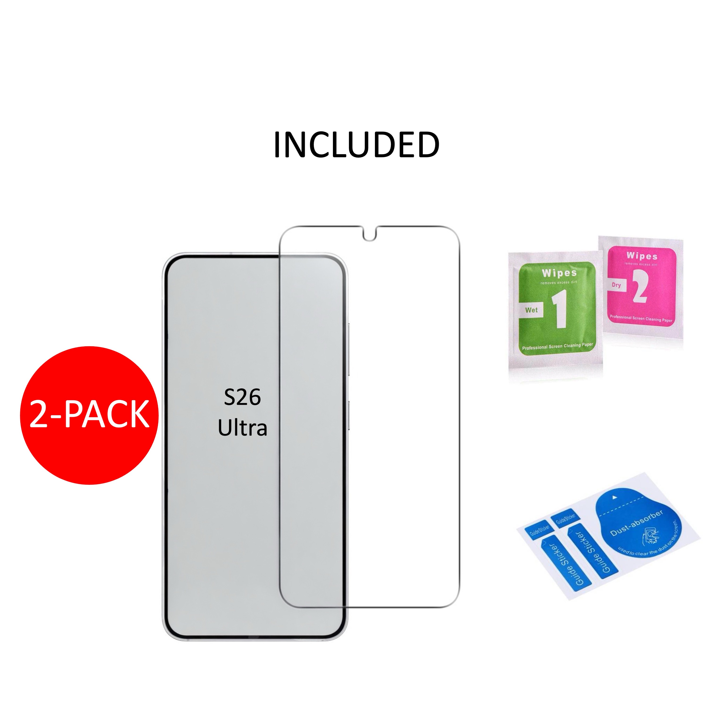 2-Pack 1SWEDEN skärmskydd för Samsung Galaxy S26 Ultra - 4