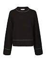 Roeme Knit Stitch Blouse Dark brown