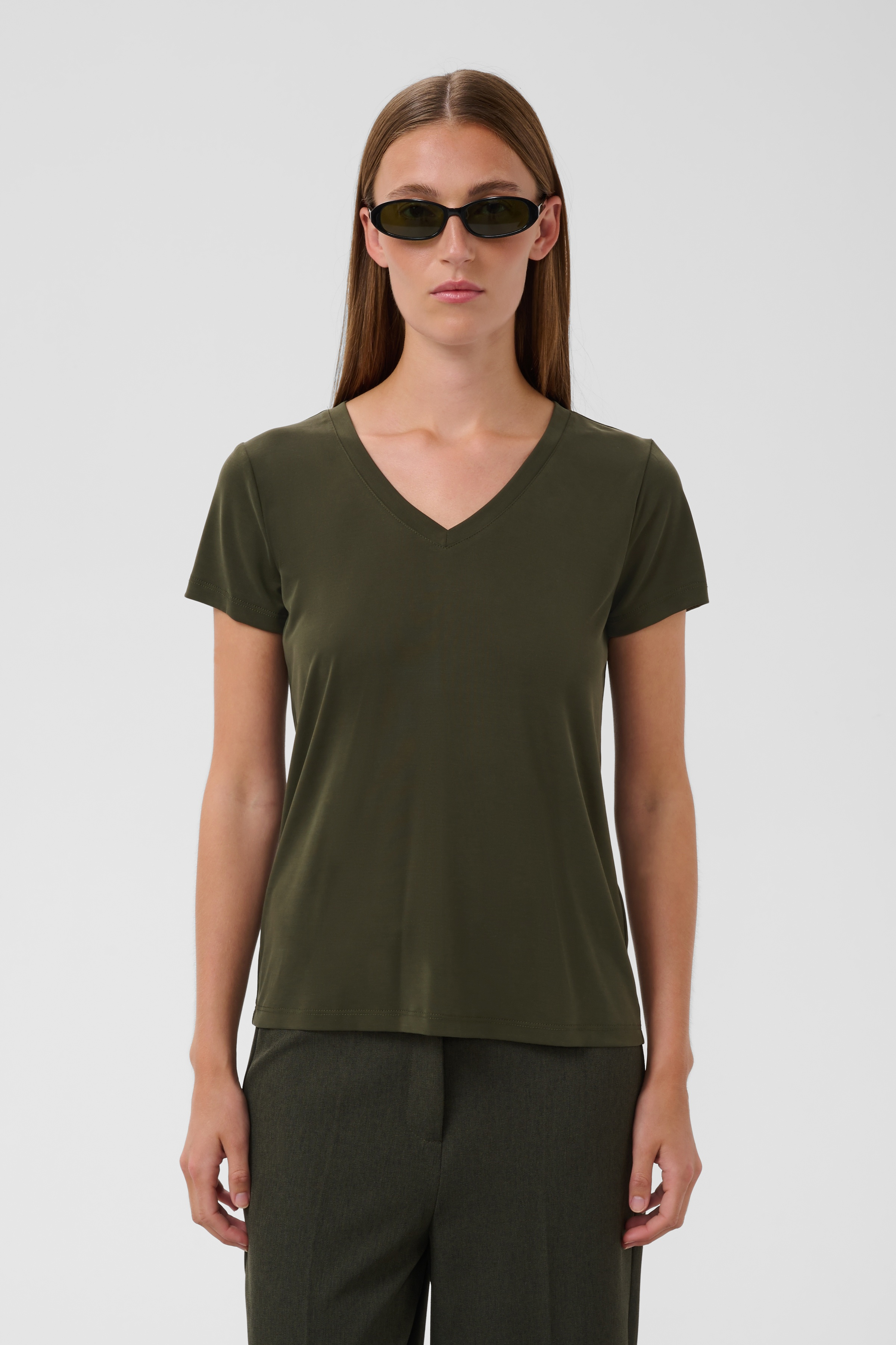 SLColumbine V-neck SS Rosin - 6