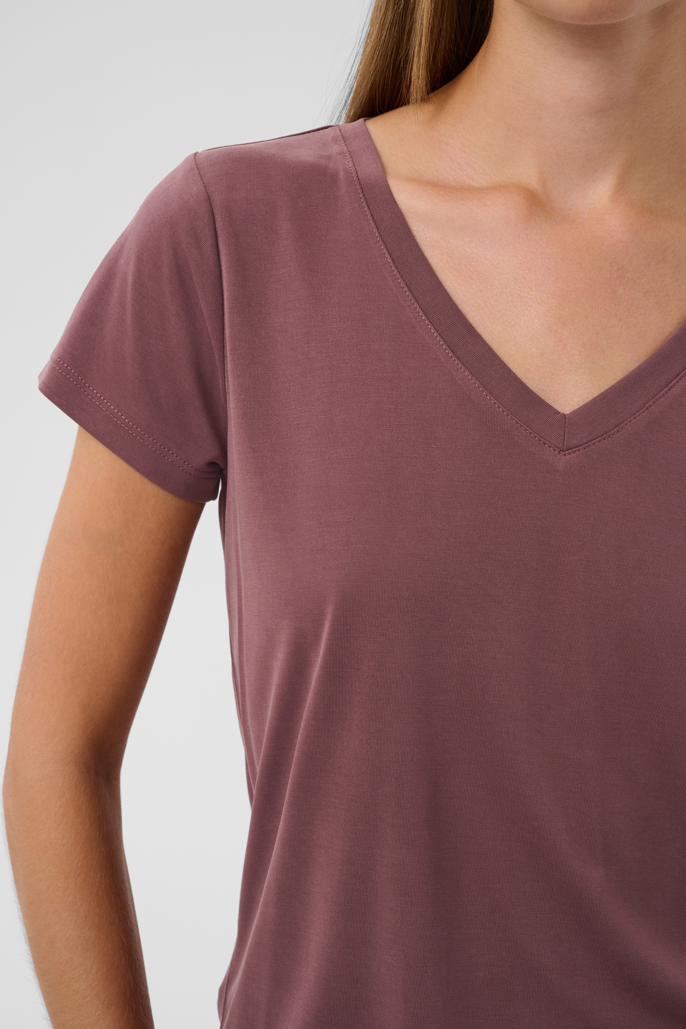 SLColumbine V-neck SS Huckleberry - 3