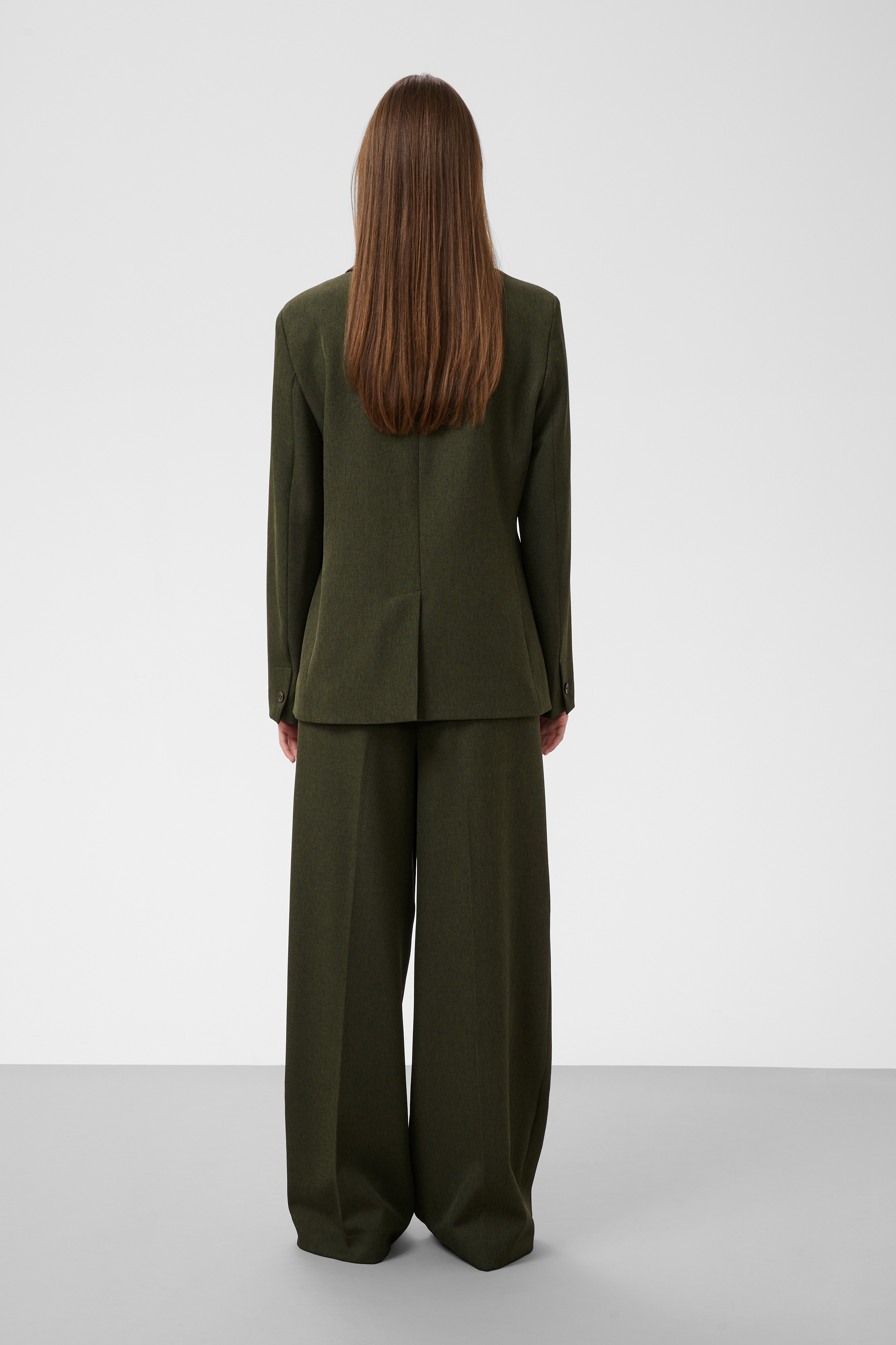 SLLilu Corinne Wide Long Pants Rosin Melange - 3