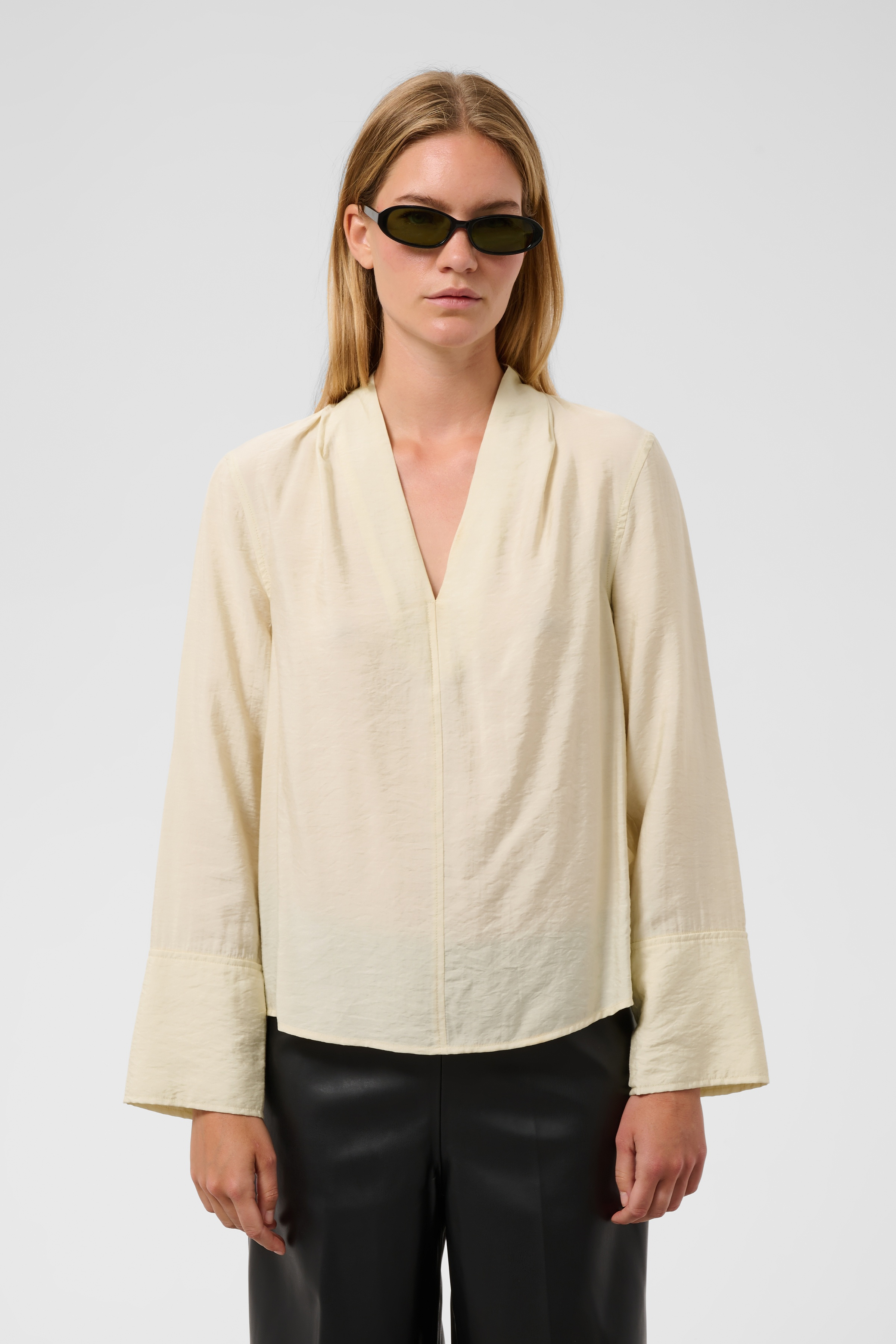 SLLeodora Merapi V-neck Blouse Pistachio Shell - 6