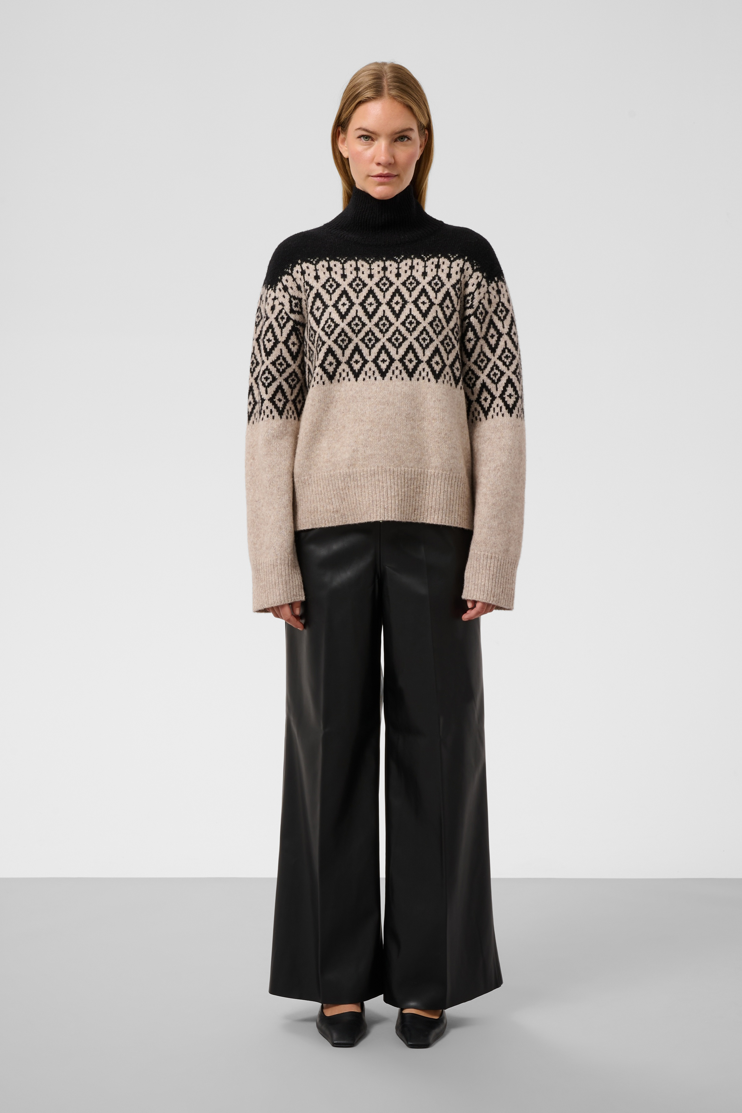 SLKaylee Wide Long Pants Black - 4