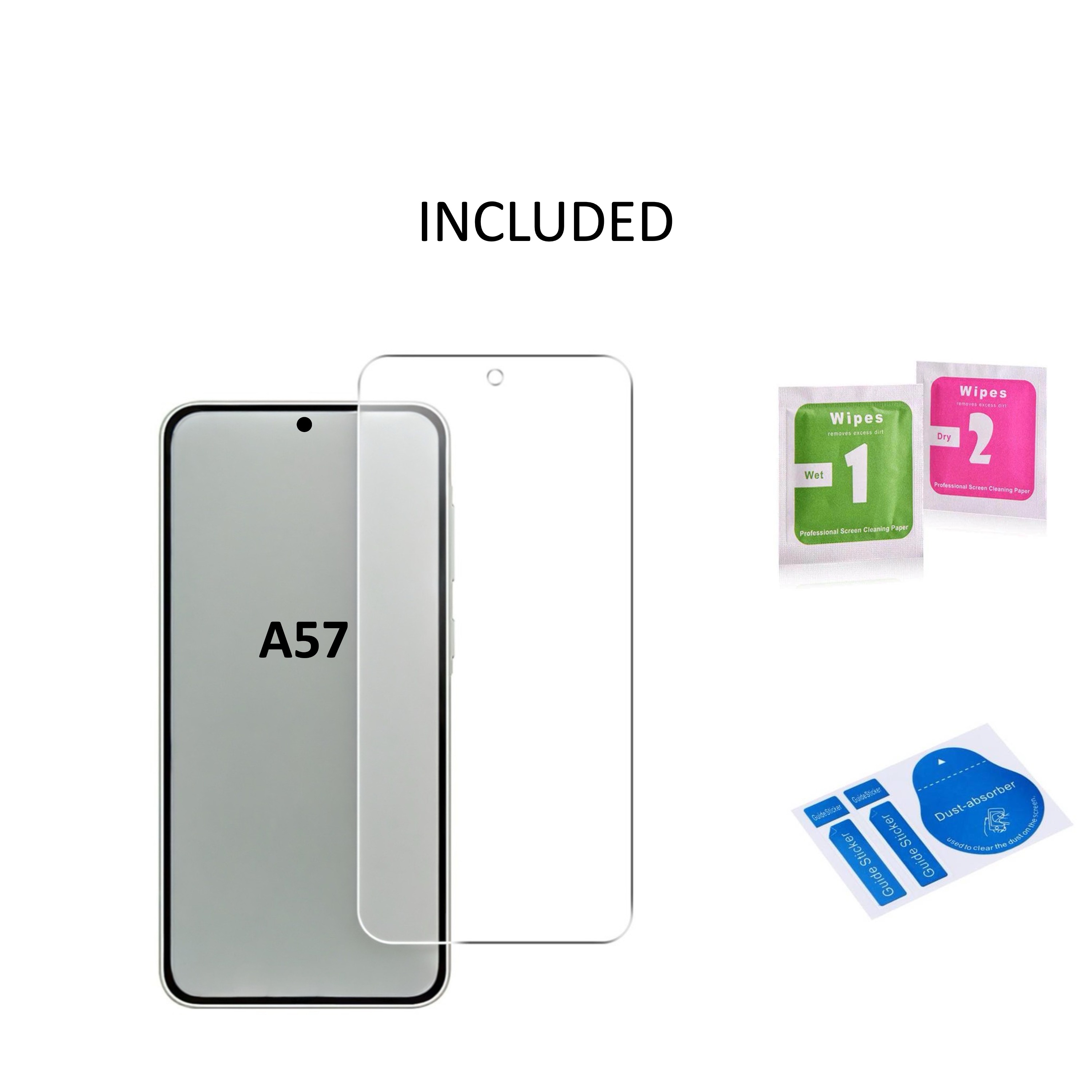 1SWEDEN skärmskydd för Samsung Galaxy A57 - Härdat Glas 1-pack - 4