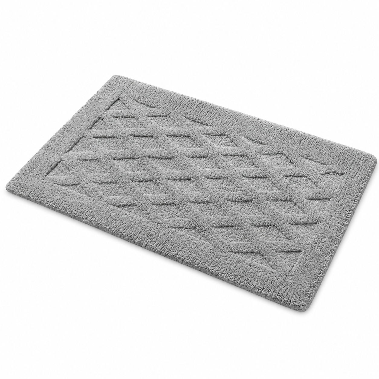 Florens Bathroom Rug, Light Gray