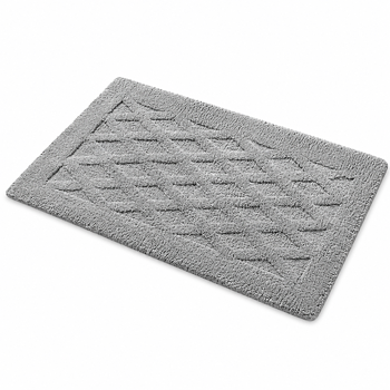 Florens Bathroom Rug, Light Gray