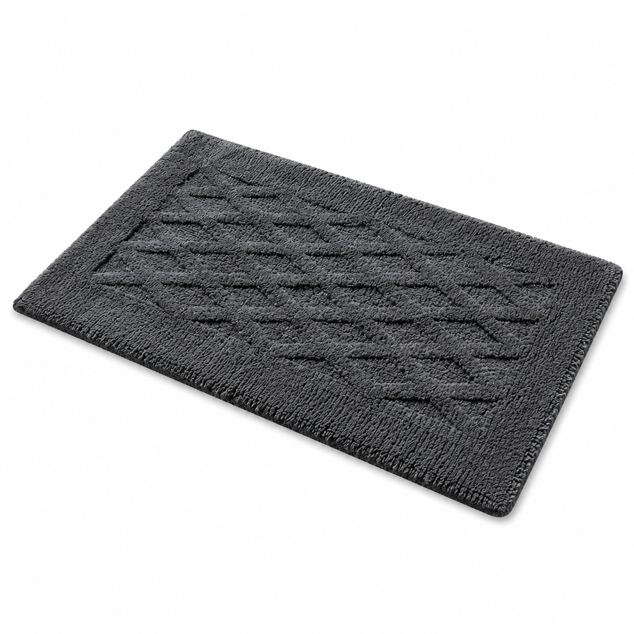 Florens Bathroom Rug, Dark Gray