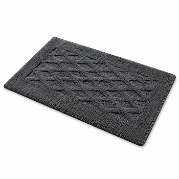 Florens Bathroom Rug, Dark Gray
