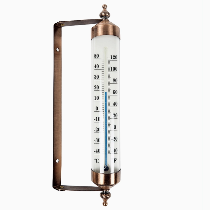 Termometer för fönster i metall, vridbara armar
