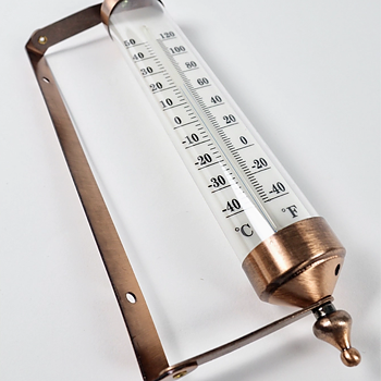 Termometer för fönster i metall, vridbara armar