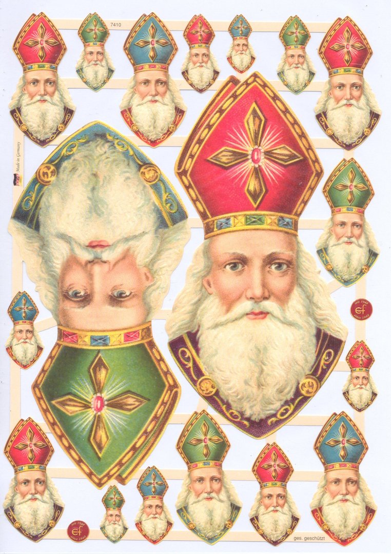 Gammaldags bokmärken - Nikolaus