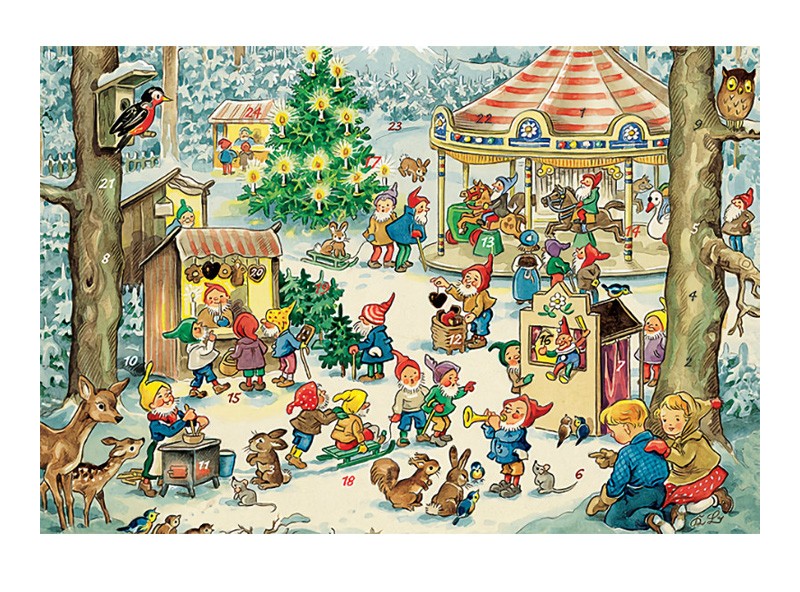 Adventskalenderkort - Julsfestivalen