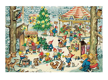 Adventskalenderkort - Julsfestivalen