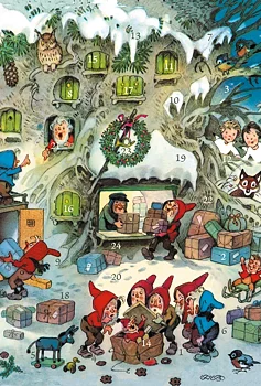 Adventskalenderkort - Julpostkontoret