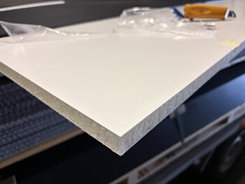 Gopanel Compisite vit slät yta  1500x2400x18mm 