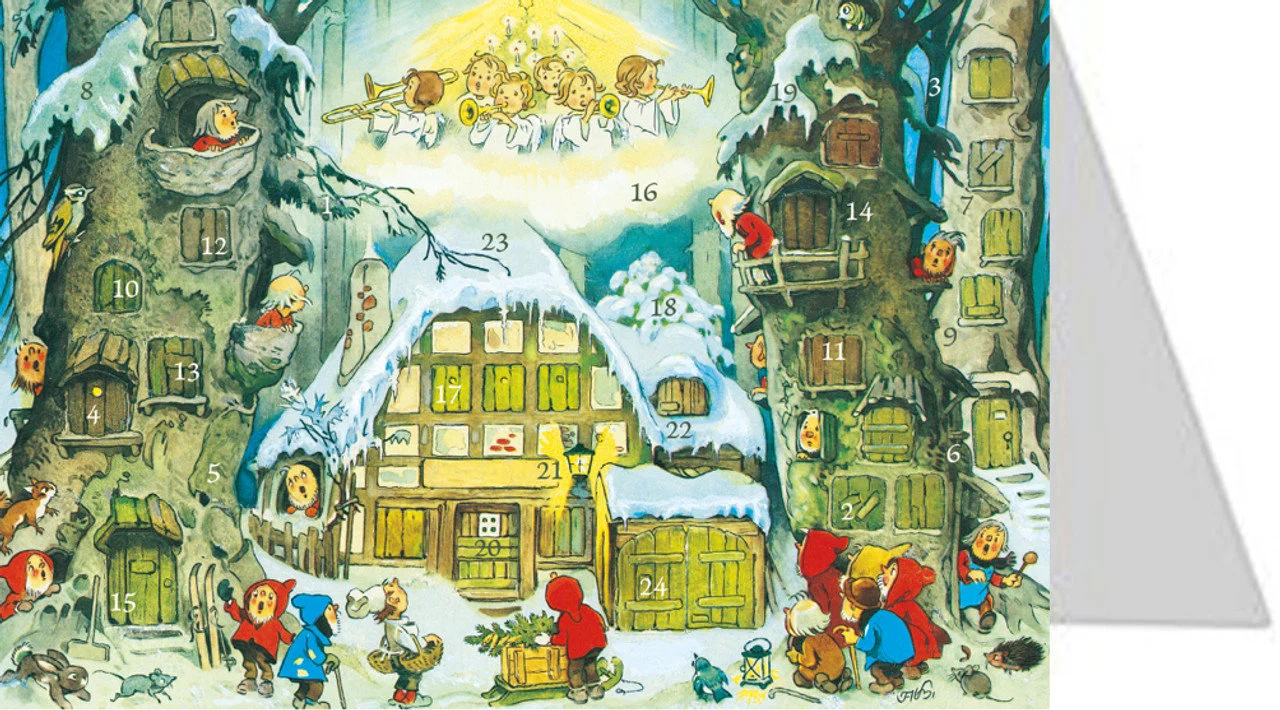 Adventskalenderkort - Änglamusik i byn - 3
