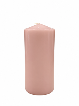 Blockljus Babyrosa Lack 7,5x15cm