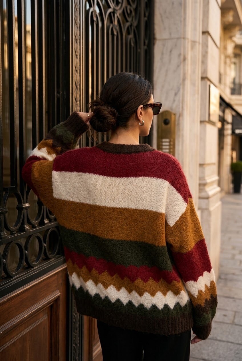 Knit sweater olive - 3