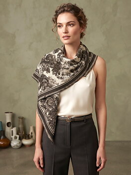 Scarf triangle khaki