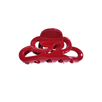 Hair claw red