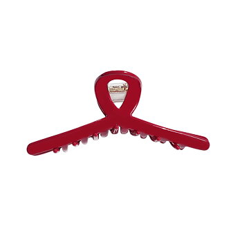 Hair claw slim red