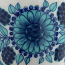 ライヤ・ウオシッキネン  Johannaシリーズ  青/ターコイズの花のコーヒーカップ  10cm  1968年  [サンプル画像]