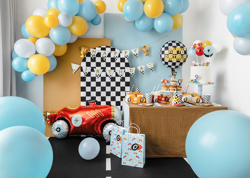 Cupcake toppers och dekorationer till racingkalas och bilkalas