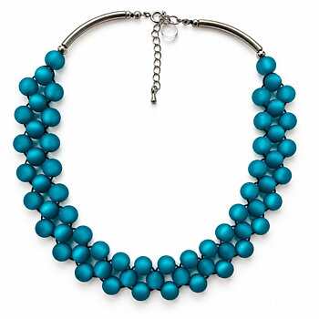 IAMLUND Kaskad halsband teal