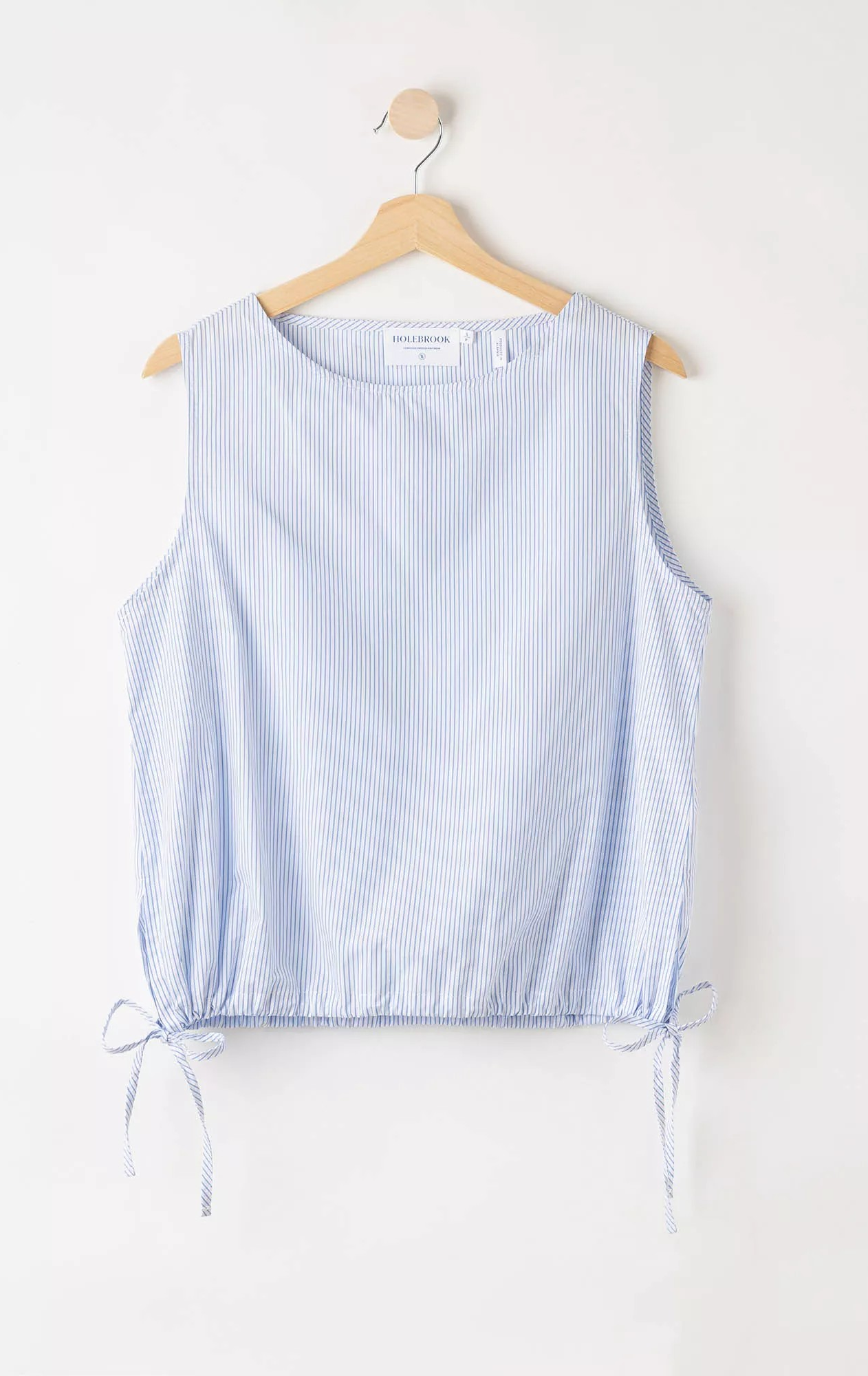 Marie Top - White / Light Blue - Holebrook - 3