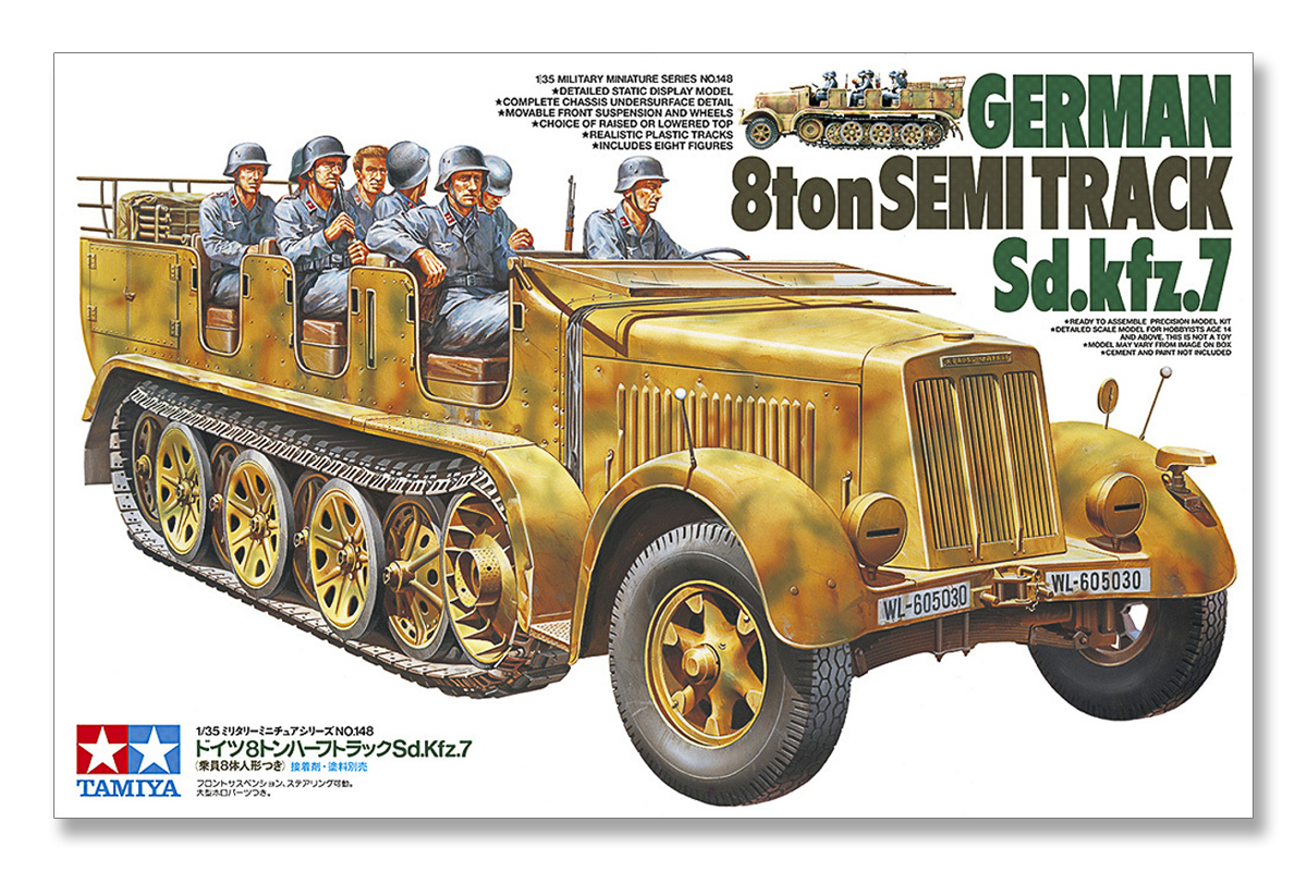 Tamiya 35148 1/35 German 8ton Semi Track sd.kfz.7 - 2