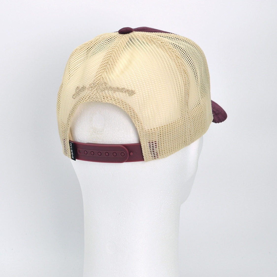 SQRTN - Granen Trucker Cap Burgundy Corduroy - 3
