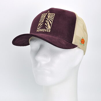 SQRTN - Granen Trucker Cap Burgundy Corduroy