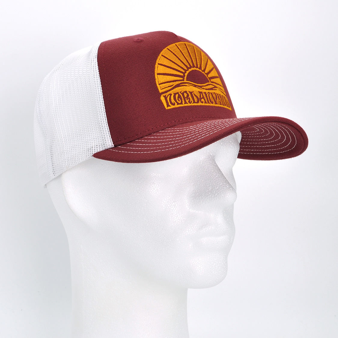 SQRTN - Nordan Emblem Trucker Cap Burgundy - 4