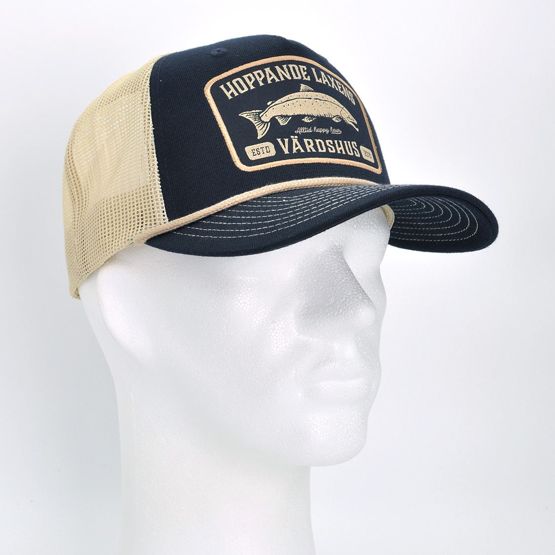 SQRTN - Hoppande Laxen Trucker Cap Navy - 4