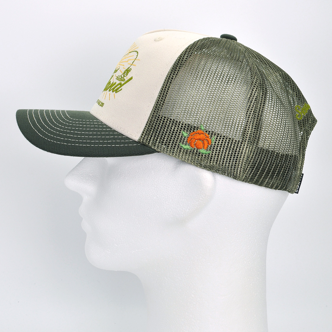 SQRTN - Fish On Trucker Cap Ivory - 2