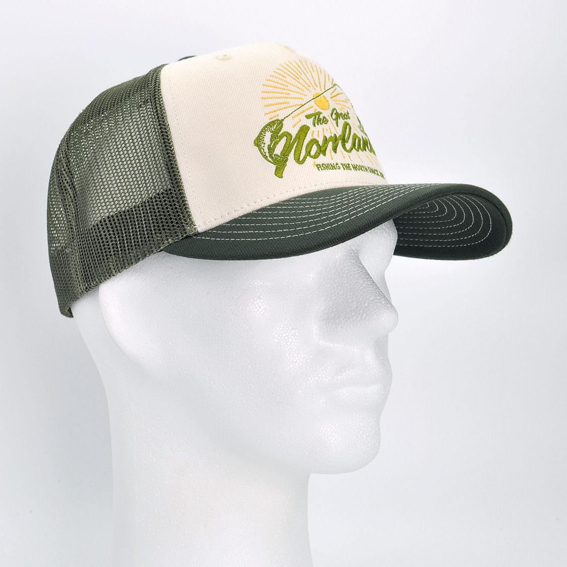 SQRTN - Fish On Trucker Cap Ivory - 4