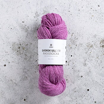 Svensk Ull 3 tr Raggsocka 209 Rallarros Pink