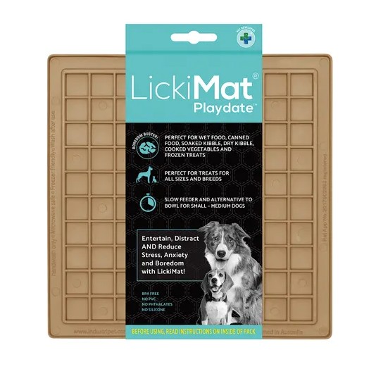 Lickimat Playdate Classic kaffe, 20 cm