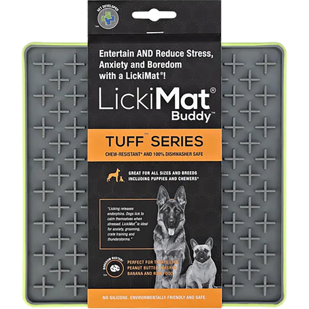 Lickimat Buddy Tuff grön, 20 cm - 3
