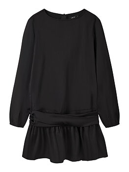 NLFROSTA LS SHORT DRESS Pirate Black