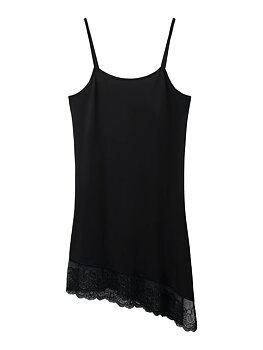 NLFRONIA STRAP LACE TUNIC Black