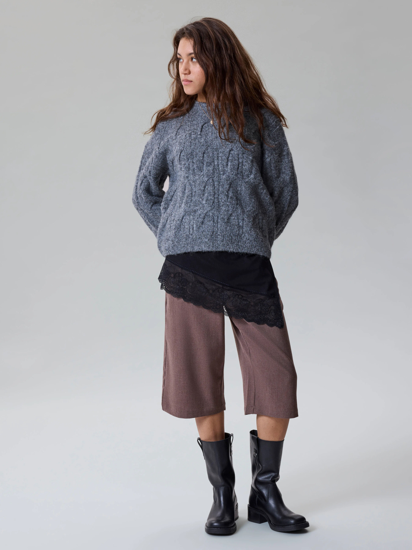 NLFRONIA STRAP LACE TUNIC Black - 5