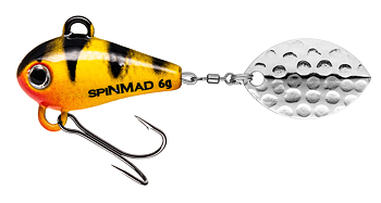 SpinMad Mag 6 g är en kompakt och effektivt spinnertail med en livlig gång som skapar vibrationer och reflexer i vattnet. Ett riktigt bra val för abborre, öring, regnbåge