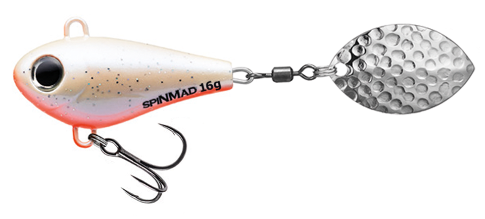 SpinMad Jigmaster 16 g är ett kompakt och effektivt spinnertail med tydlig gång och bra vibrationer i vattnet. Perfekt för aktivt fiske efter abborre, gädda och asp.
