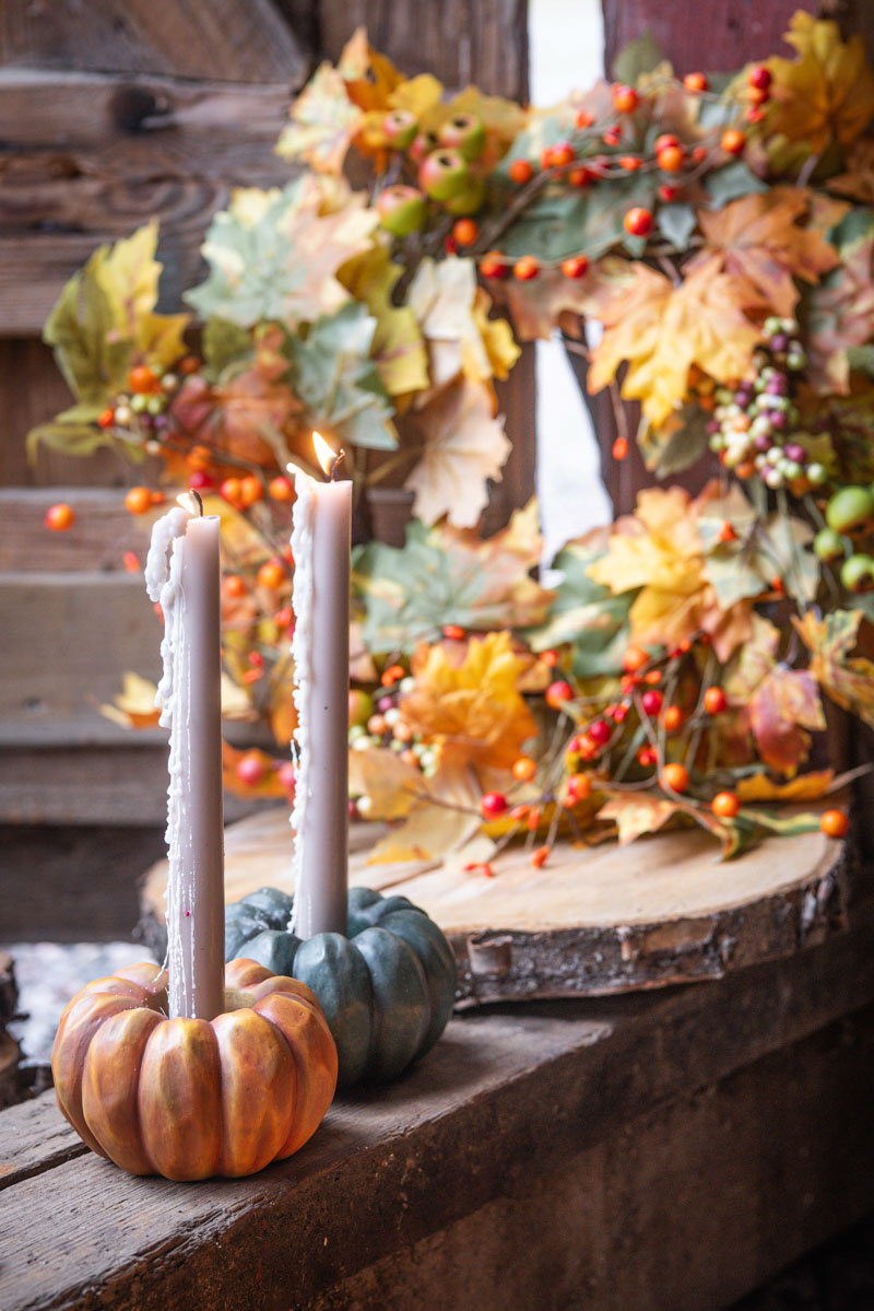 Ljuslykta Pumpa Grön 7 cm – A Lot Decoration - 4