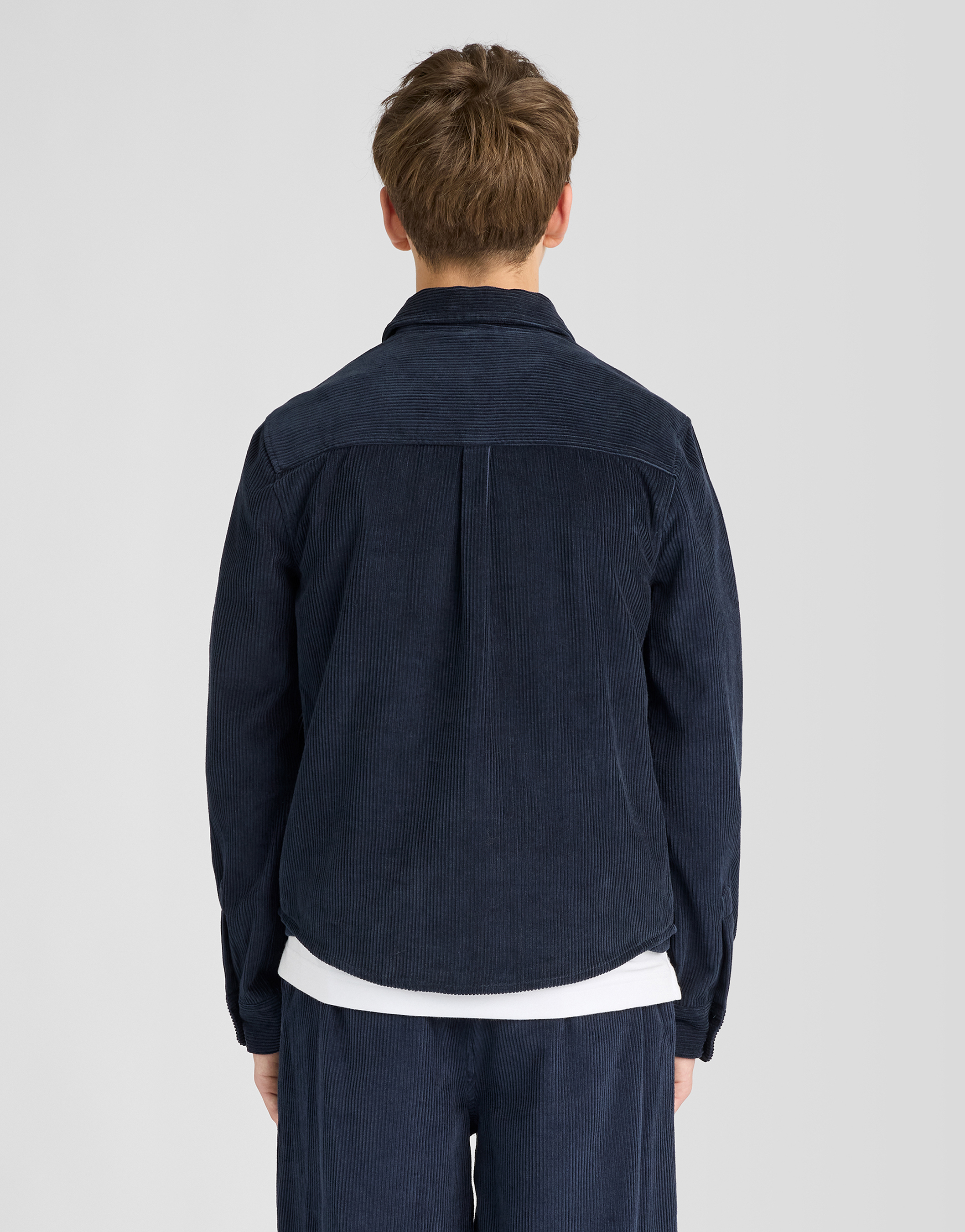Cord Long Sleeve Shirt Dark Navy - 6