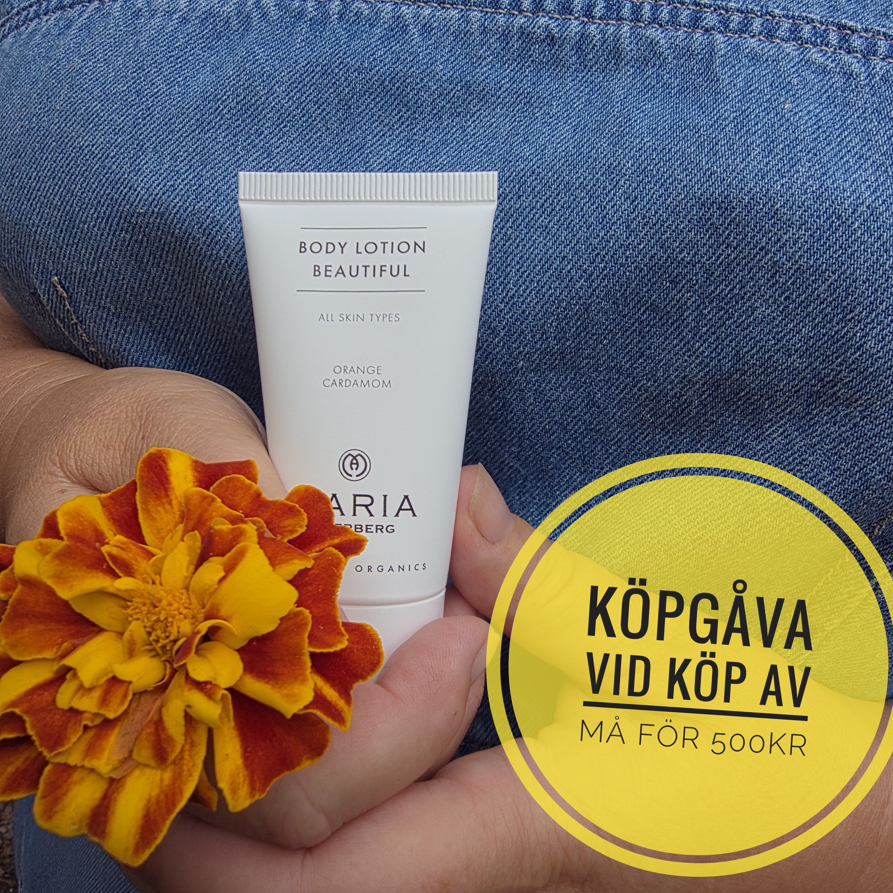 Köpgåva vid köp av  MARIA ÅKERBERG för 500 kr Beautiful Body Lotion 30 ml . värde 49kr